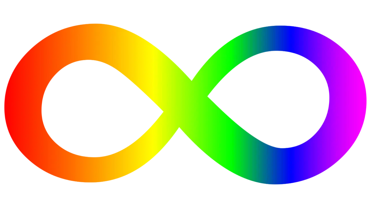 Ewigkeitszeichen in Regenbogenfarben