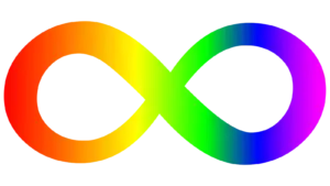 Ewigkeitszeichen in Regenbogenfarben